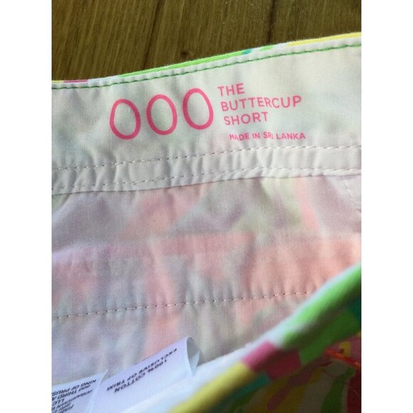 Lilly Pulitzer Buttercup Scallop Hem Shorts 000 Pastel Floral Preppy Resort - Picture 4 of 9